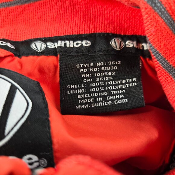 Sunice Jacket Mens Medium Orange Red Half Zip Windbreaker Weather Golf Pullover - Picture 8 of 9